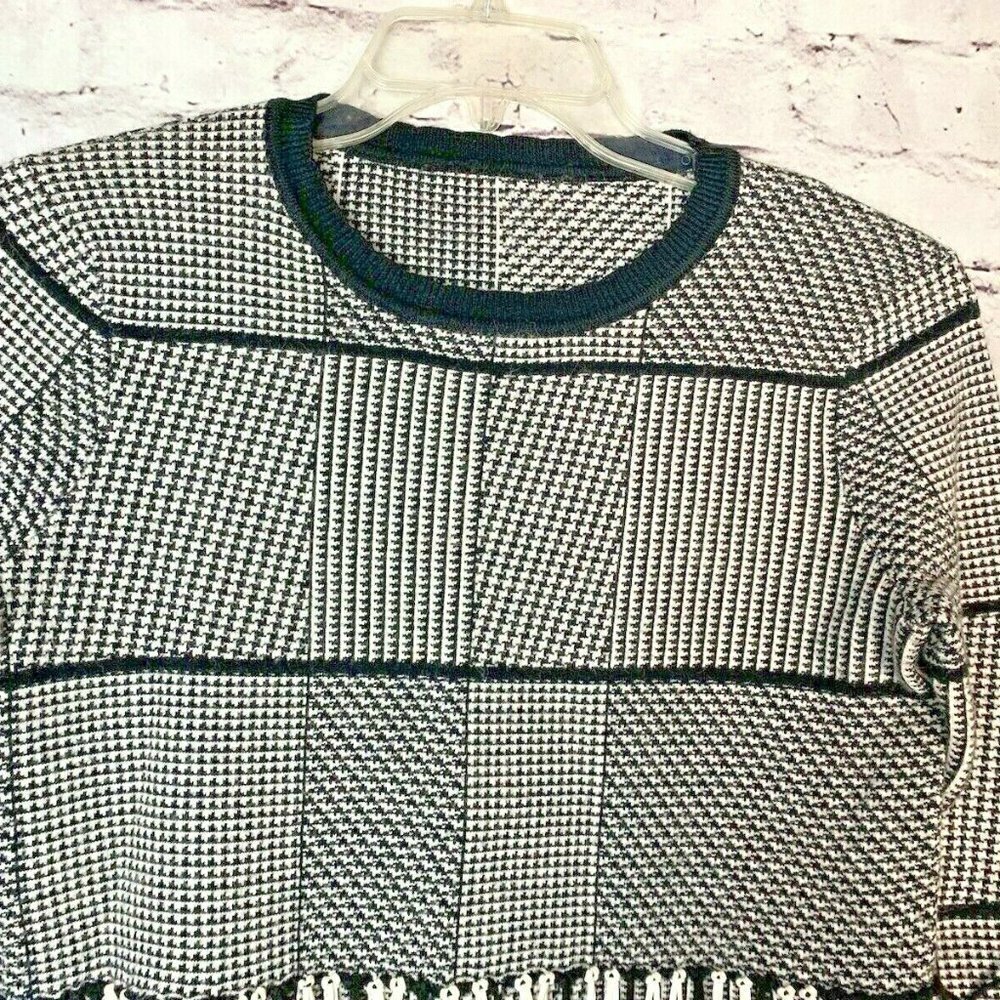 REVOLVE Endless Rose Houndstooth Fringe Sweater - Picture 6 of 12